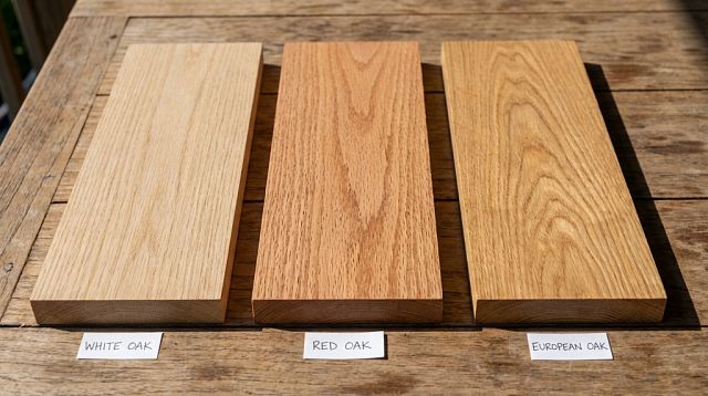 Materiál dub — vzorník